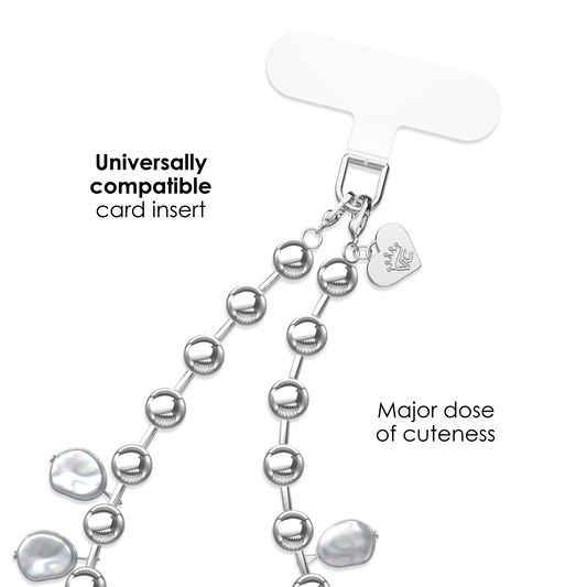 Pearl Drip Chain Phone Charm