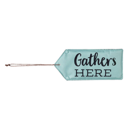 Evergreen Perfectly Paired Door Tag - Gather Here
